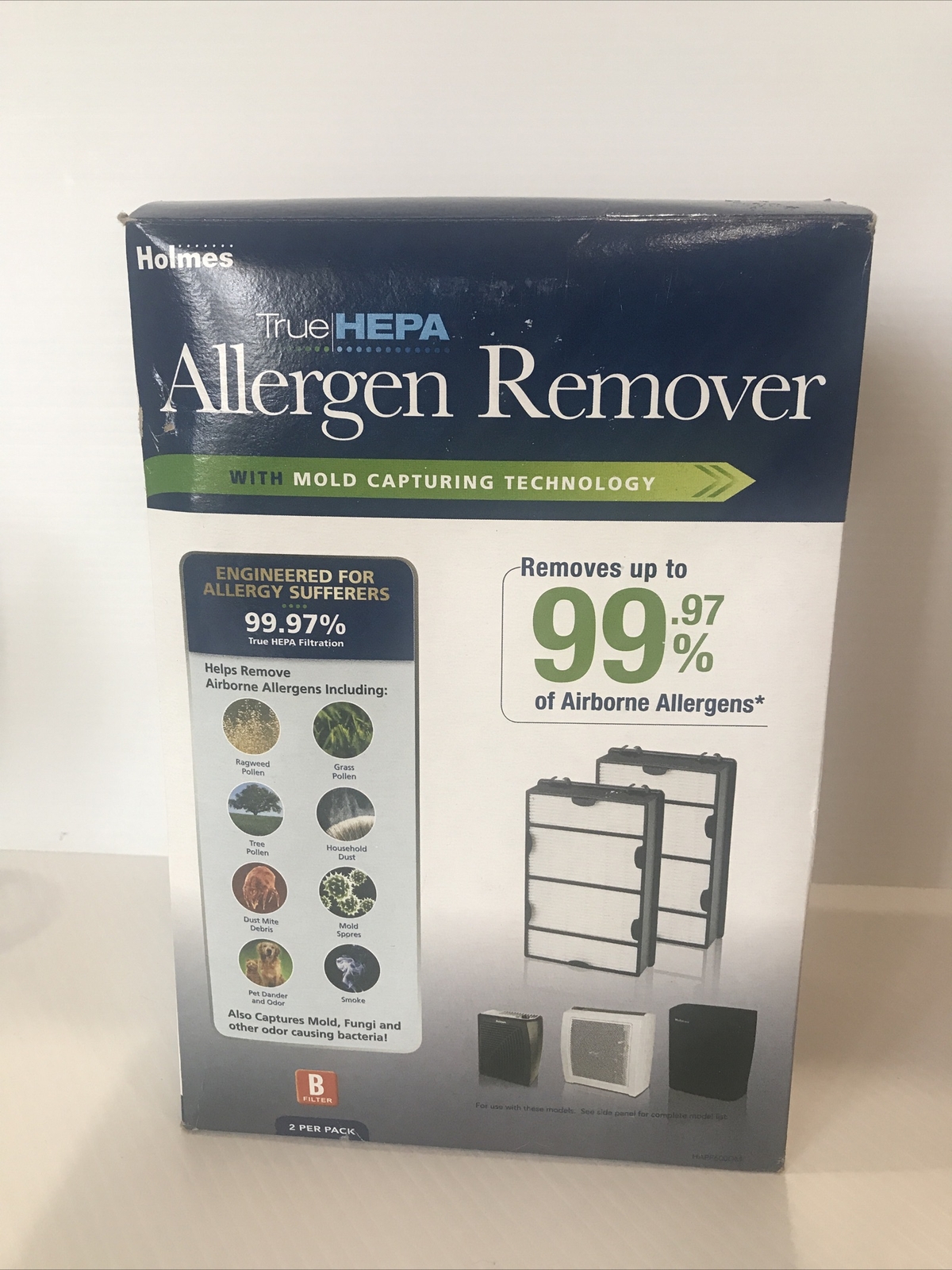 Holmes True HEPA Allergen Remover Filter With Mold Capturing Technology (2 Pack) gallery