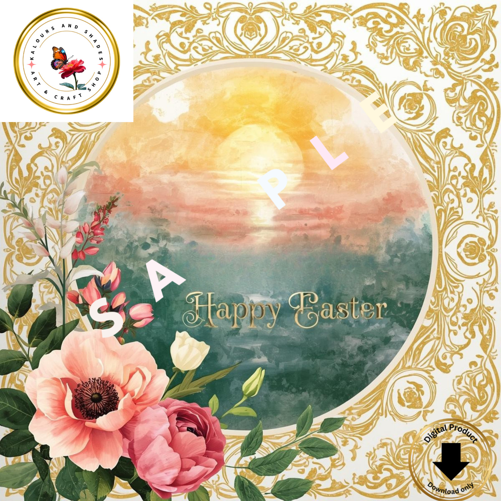 Digital Easter Greeting Card Printable Shareable gallery