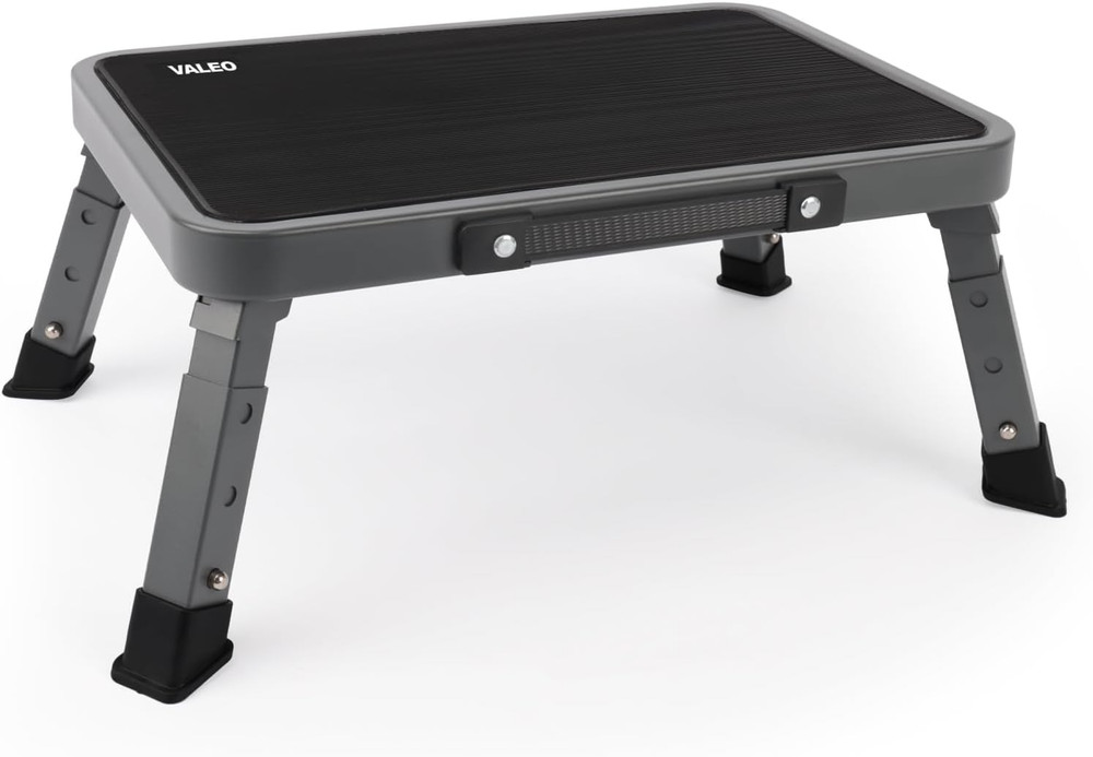 Folding Step Stool, Adjustable Step Stool with Non-Slip Platform, 330 Lbs
