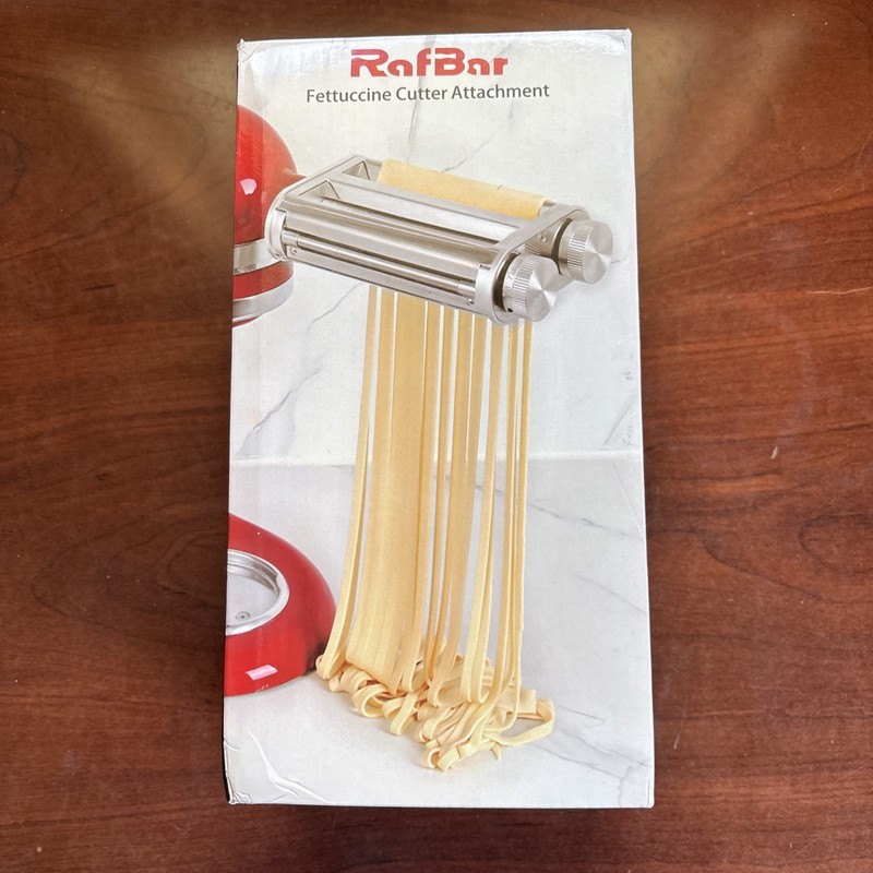 Rafbar Pasta Maker for Kitchenaid Attachments, 3 in 1 Stainless Steel MSRP $91 gallery