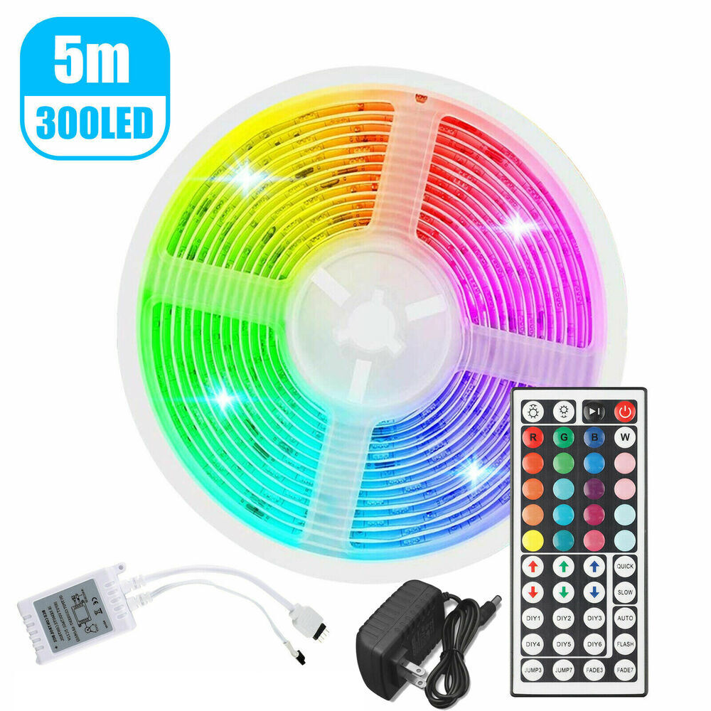 EEEKit 3528 SMD 10M 32FT RGB 600LEDs LED Light Strip 12V Power +44Key IR Remote gallery