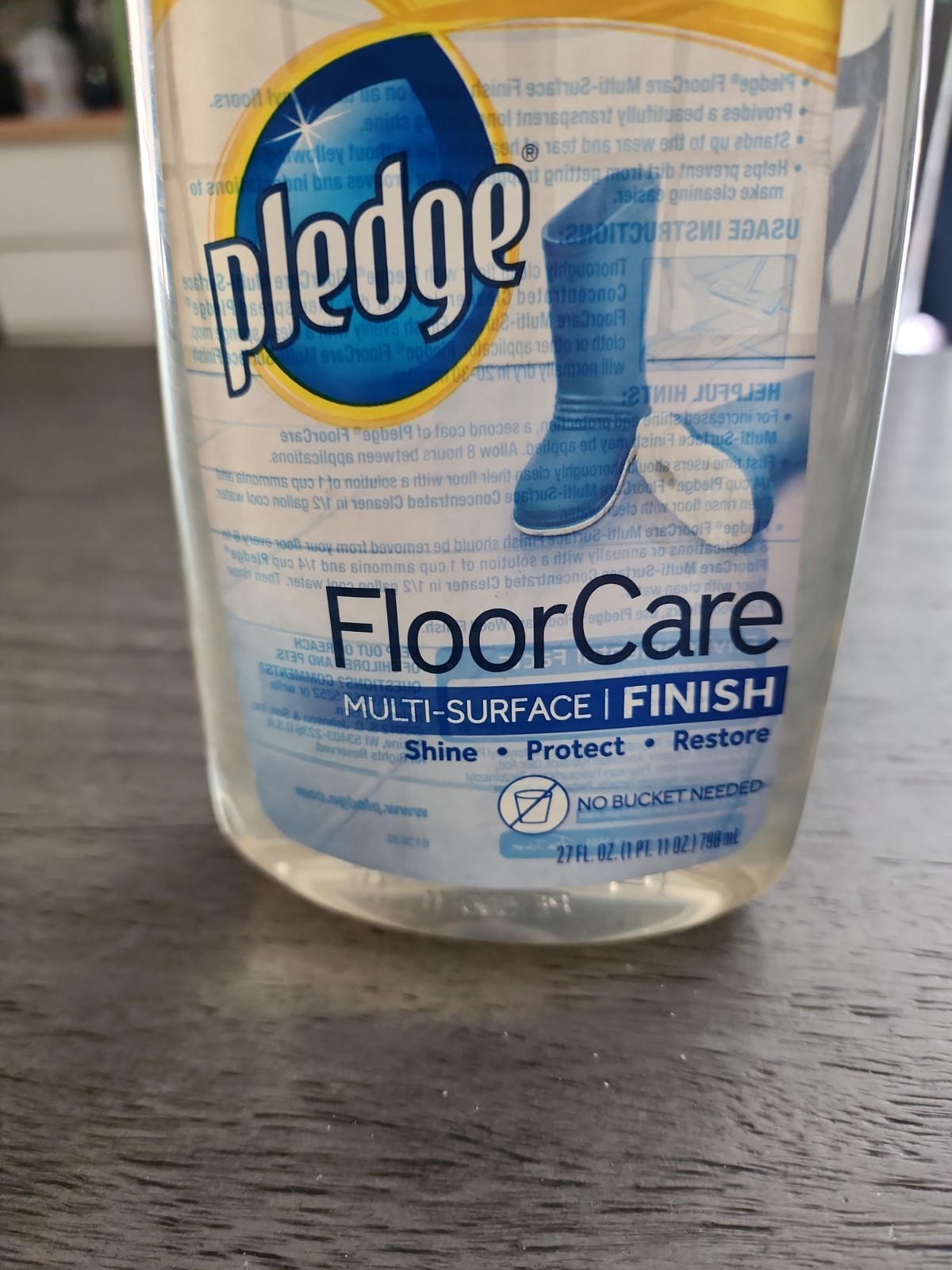 PLEDGE Floor Care Shine Protect Restore Multi Surface Finish 27 oz gallery