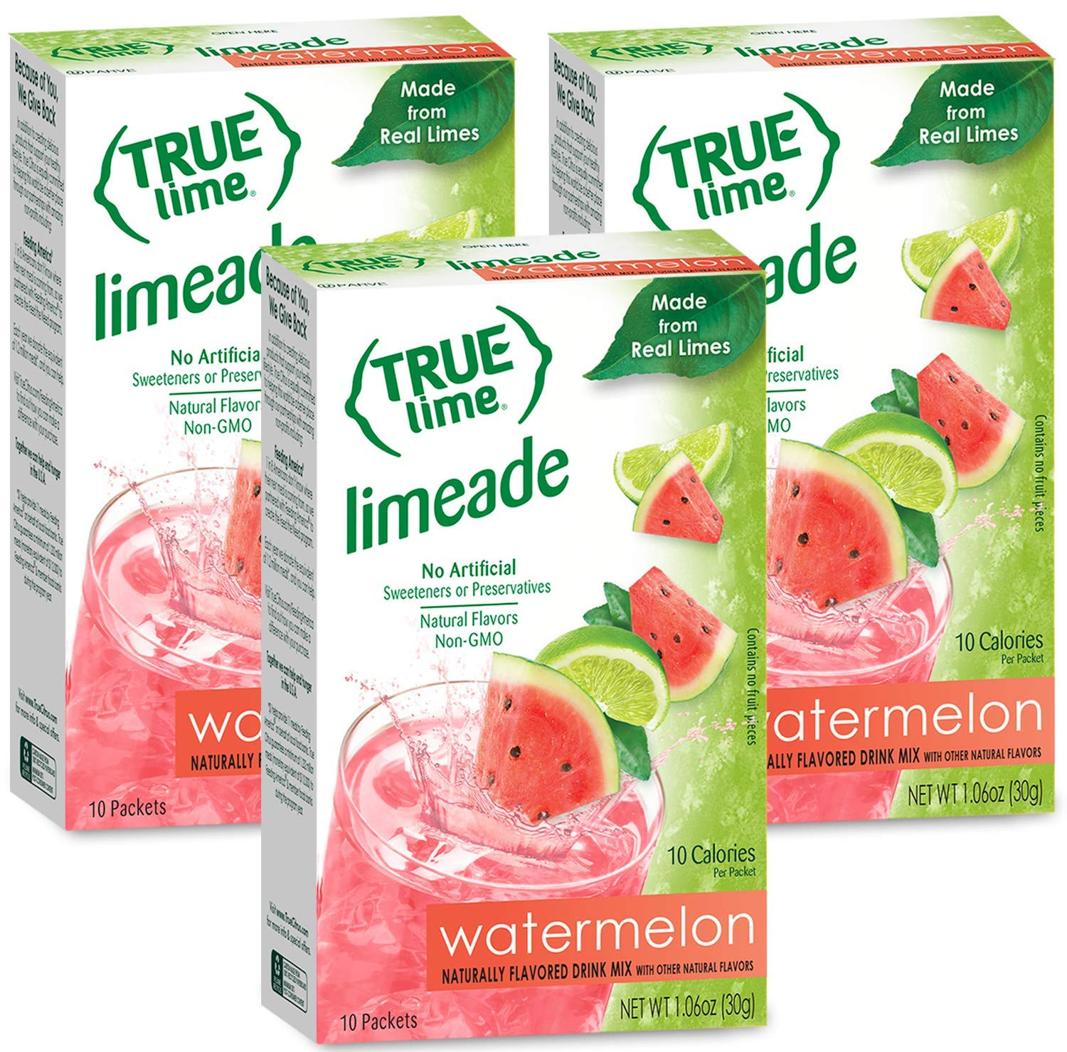 True Citrus Watermelon Aqua Fresca Limeade Pack 10 Count Naturally Sweetened gallery