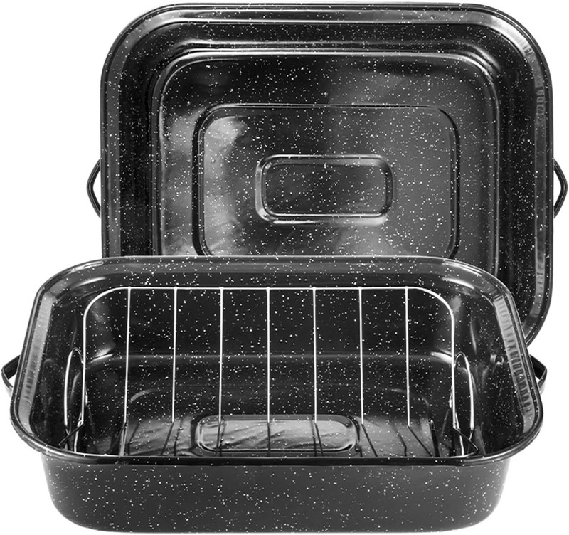 21in Roasting Pan w/ Rack Extra Large Turkey Roaster 25lb Capacity gallery