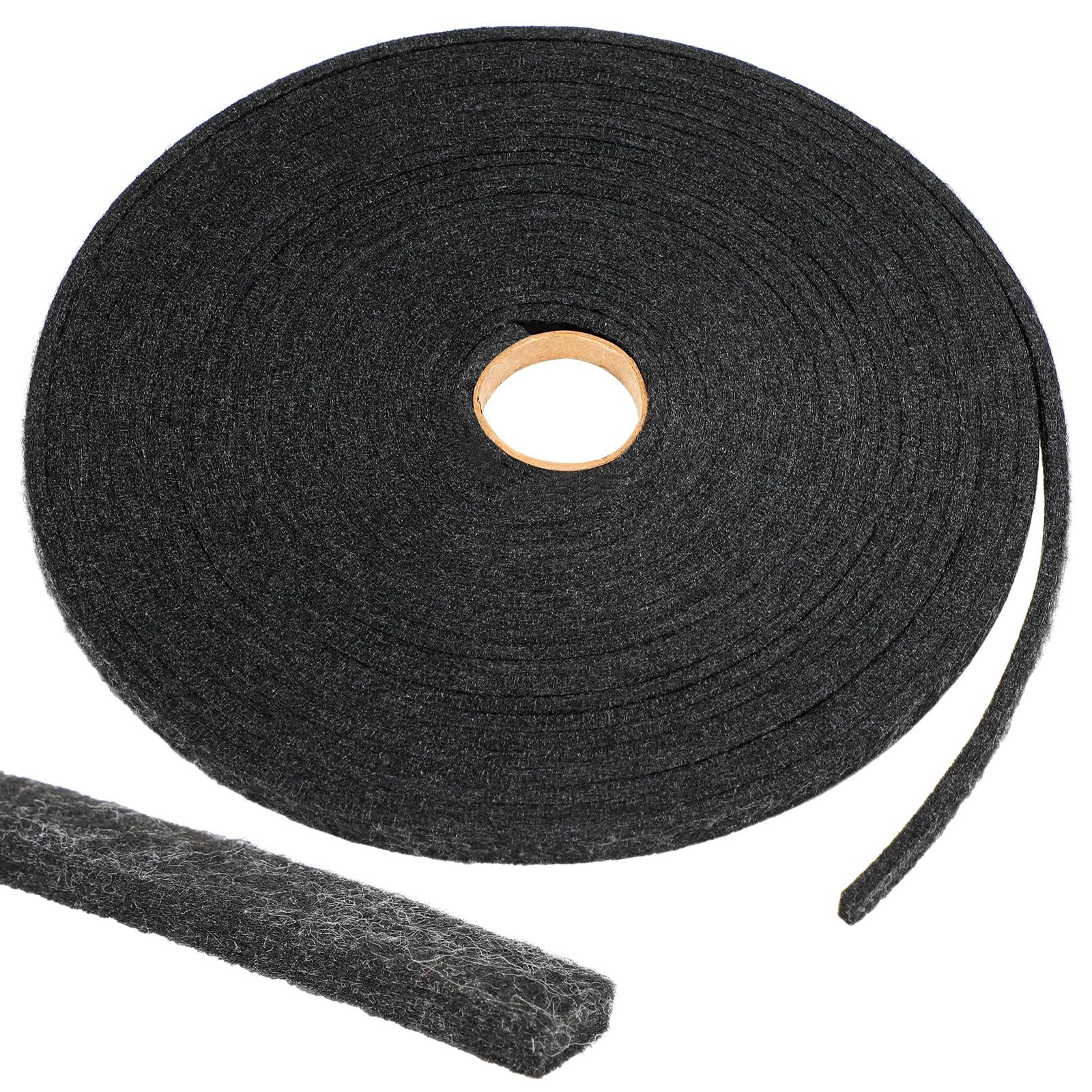 33 FT Winter Gray 3/8x3/16 Inch Nail On Felt Door Window Weather Strip gallery