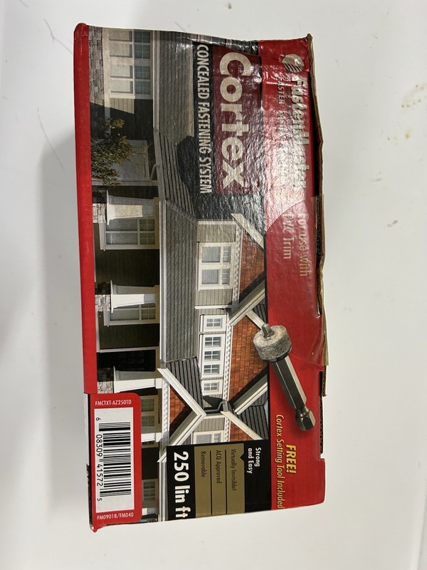AZEK Cortex Hidden Fasteners Kit traditional Trim 2¾" 250 LF / 375 screws PVC gallery