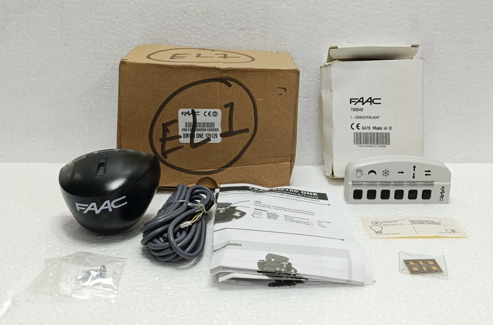 FAAC 785036 XM100 ONE & 790848 SDKEEPERLIGHT Sliding Door Control Kit NEW gallery