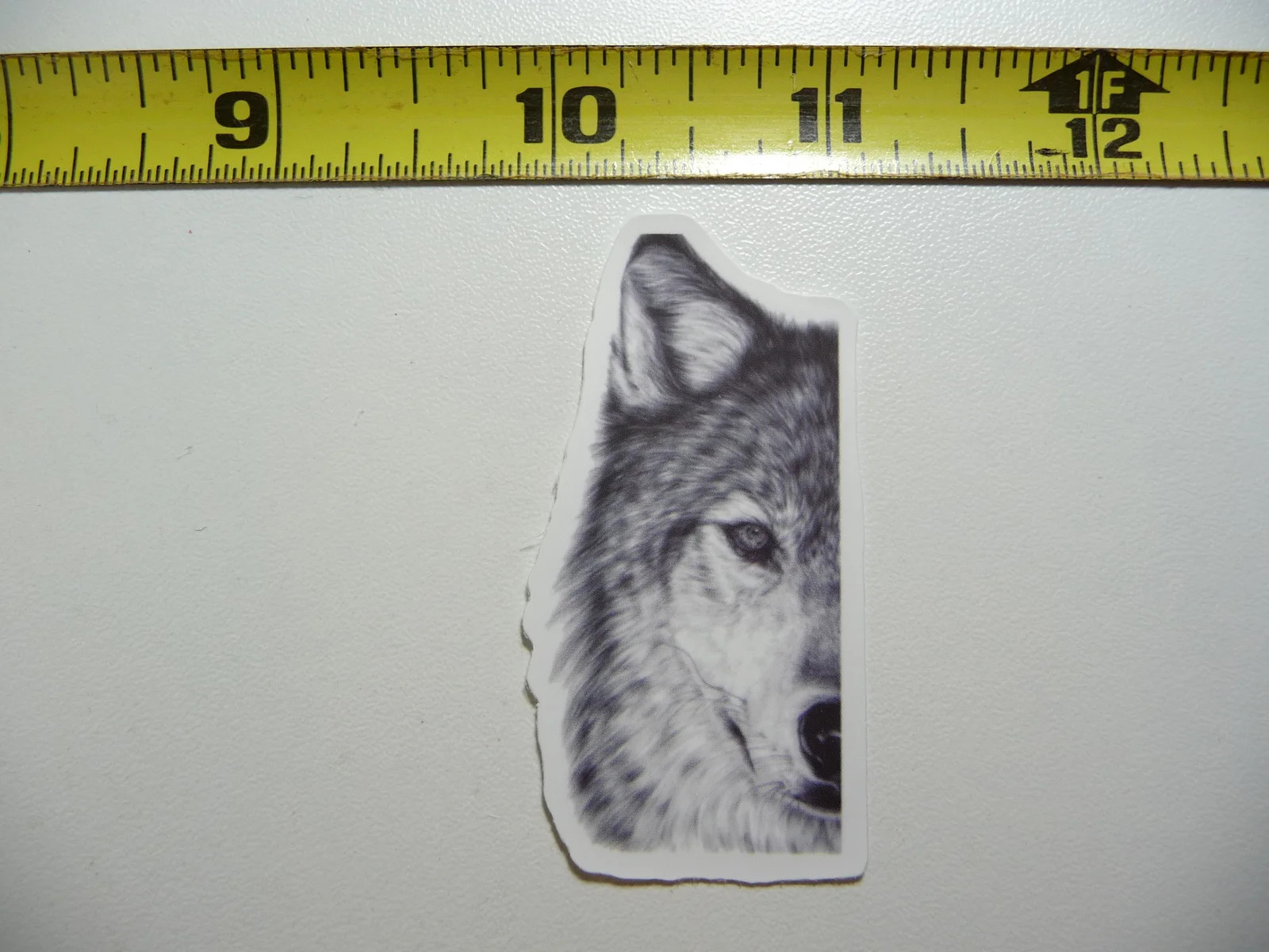 PARTIAL WOLF FACE SMALL STICKER DECAL DOG WILD ANIMAL FUNNY gallery