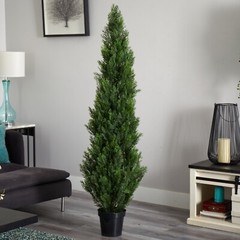 6′ Cedar Pine Artificial Topiary Tree Home Decor UV (Indoor/Outdoor) Retail $245