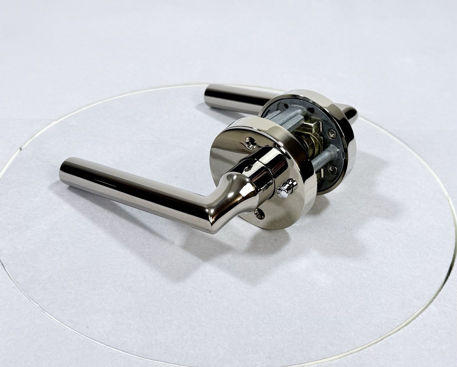 Baldwin Reserve Tube Privacy Door Lever Set in Polished Nickel - PVTUBCRR055 gallery