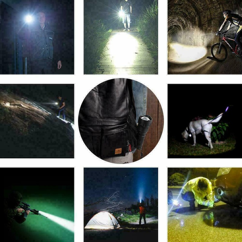 Super-Bright Flashlight with 4 CORES led Tactical Torch LED Rechargeable gallery