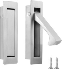 Pocket Door Pull Handle, Edge Pull, Stainless Steel Pocket Door Hardware