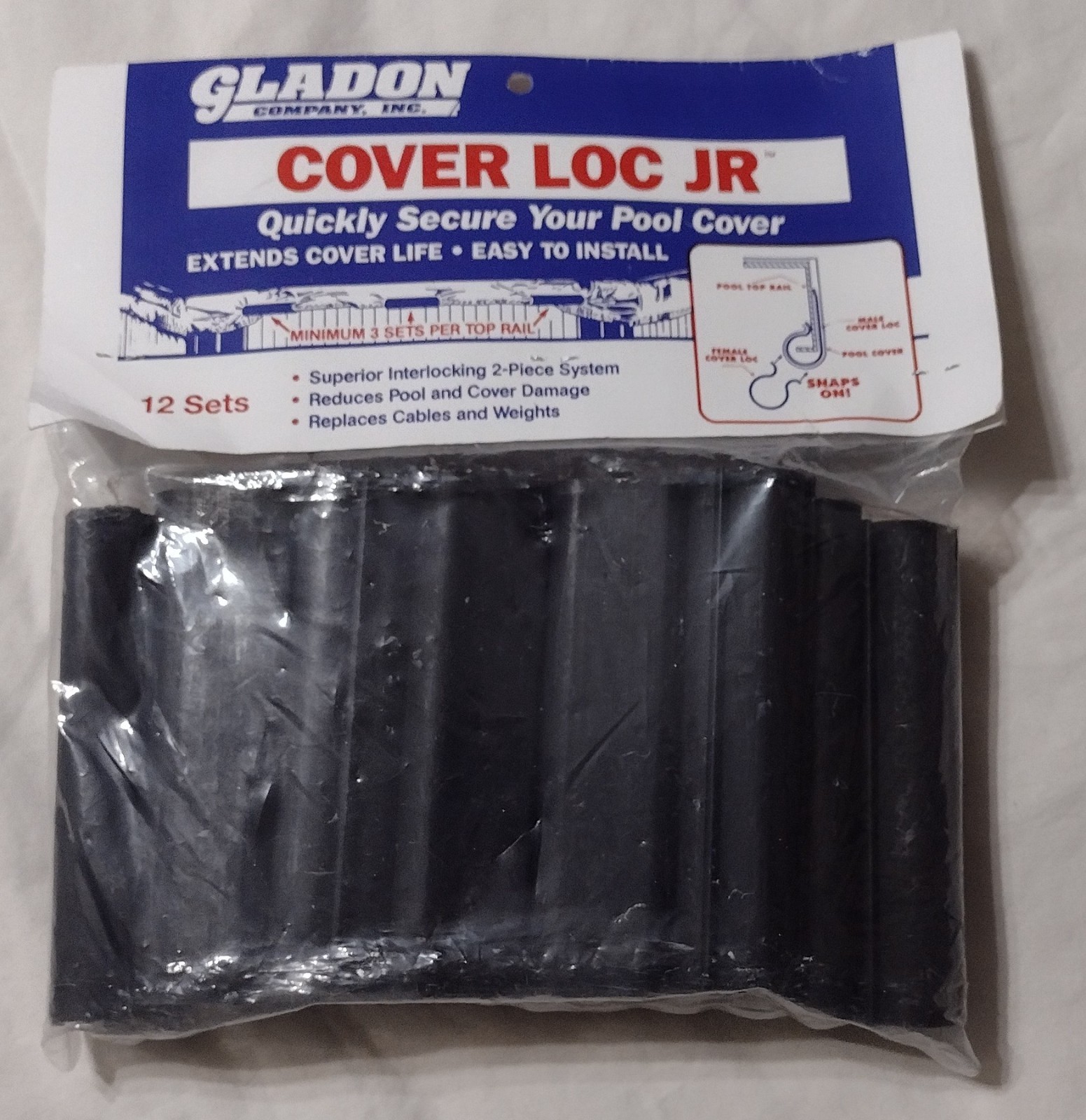 Gladon Swimming Pool Cover Clip Securing System 12 Sets NIP gallery