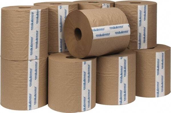 PRO SOURCE Hard Roll Natural-Color Paper Towels: 12 Rolls (800' Roll Length) gallery