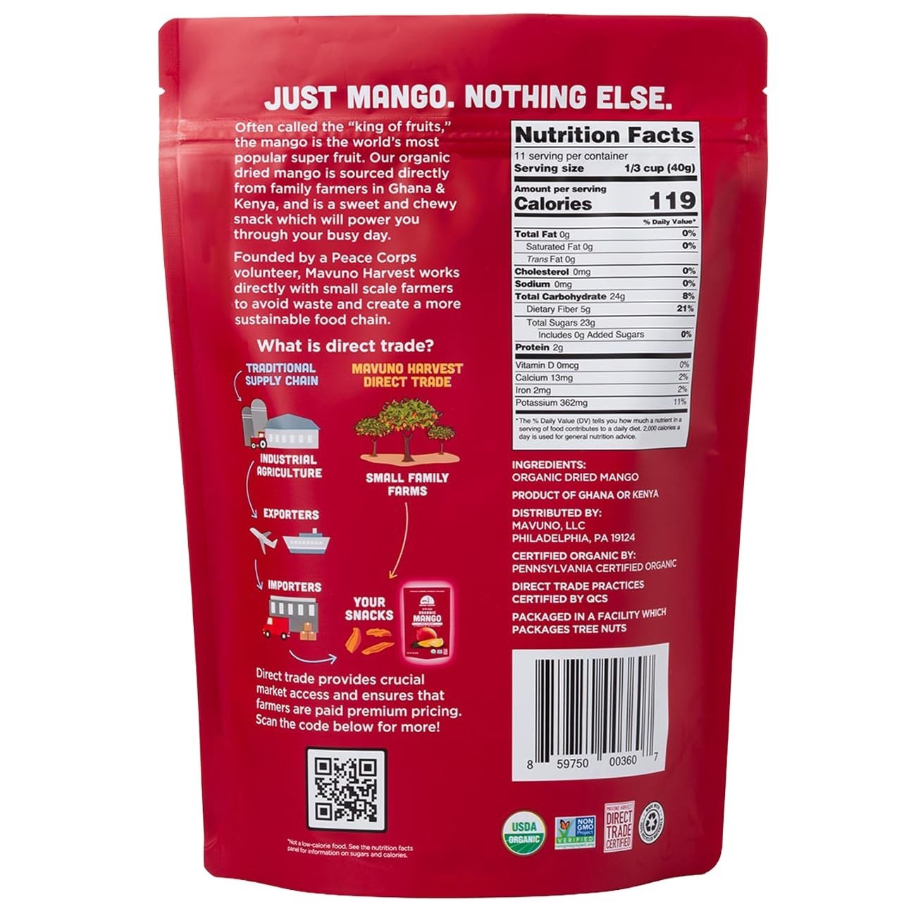Mango Dried Fruit Snacks | Unsweetened Organic Dried Mango Slices | Gluten Fr... gallery