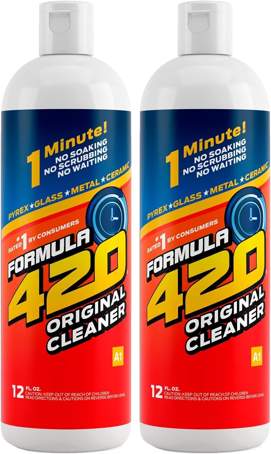 Formula 420 Cleaner - Glass, Metal Pyrex and Ceramic - 12 Oz. Bottles (2 Pack) gallery