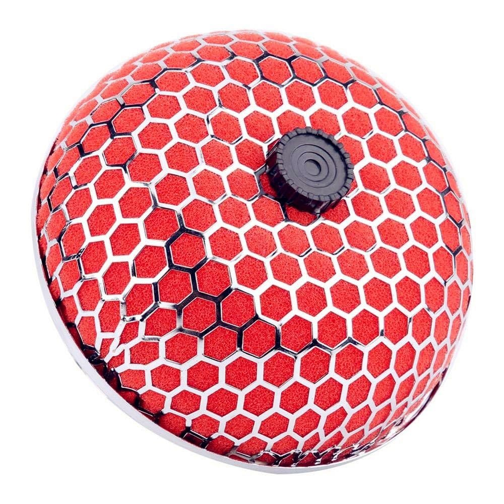 3in Mushroom Air Filter 76mm Inlet High Flow Oil Free Red gallery
