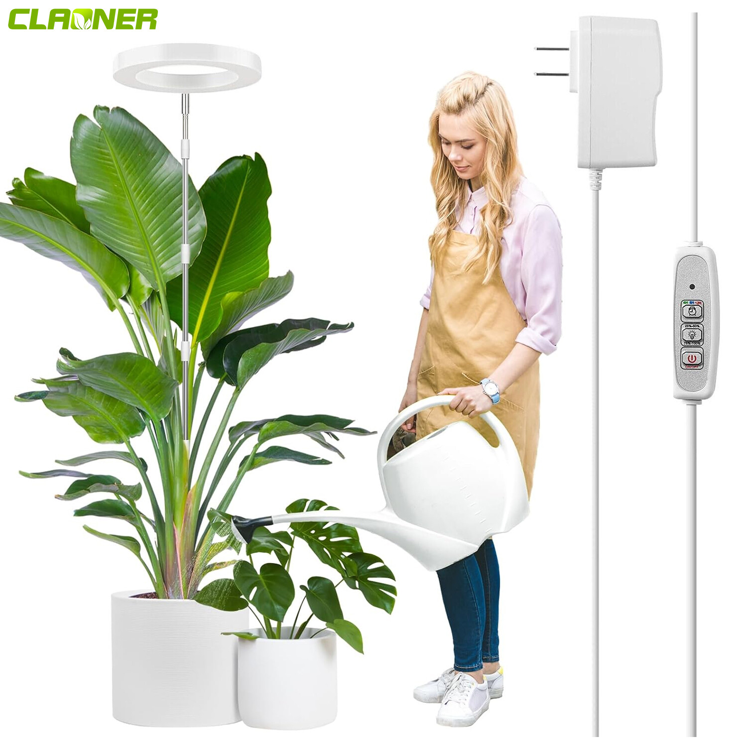 60" 72 LED Grow Light Plant Growing Lamp Full Spectrum Indoor Plants with Timer gallery
