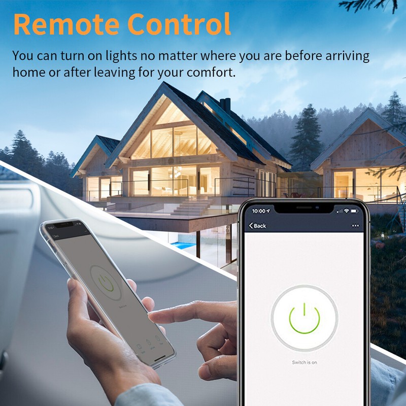 Smart WIFI Switch Light Wall Works with Alexa Google Home voice smart life gallery