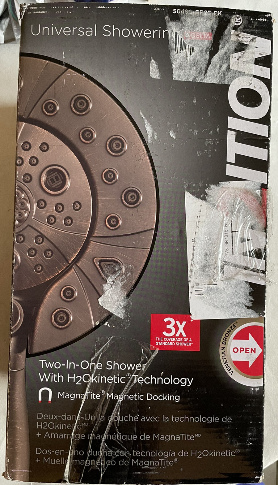 Delta In2ition 5-Spray 1.75 GPM 6.88 in Dual Shower Heads Venetian Bronze gallery