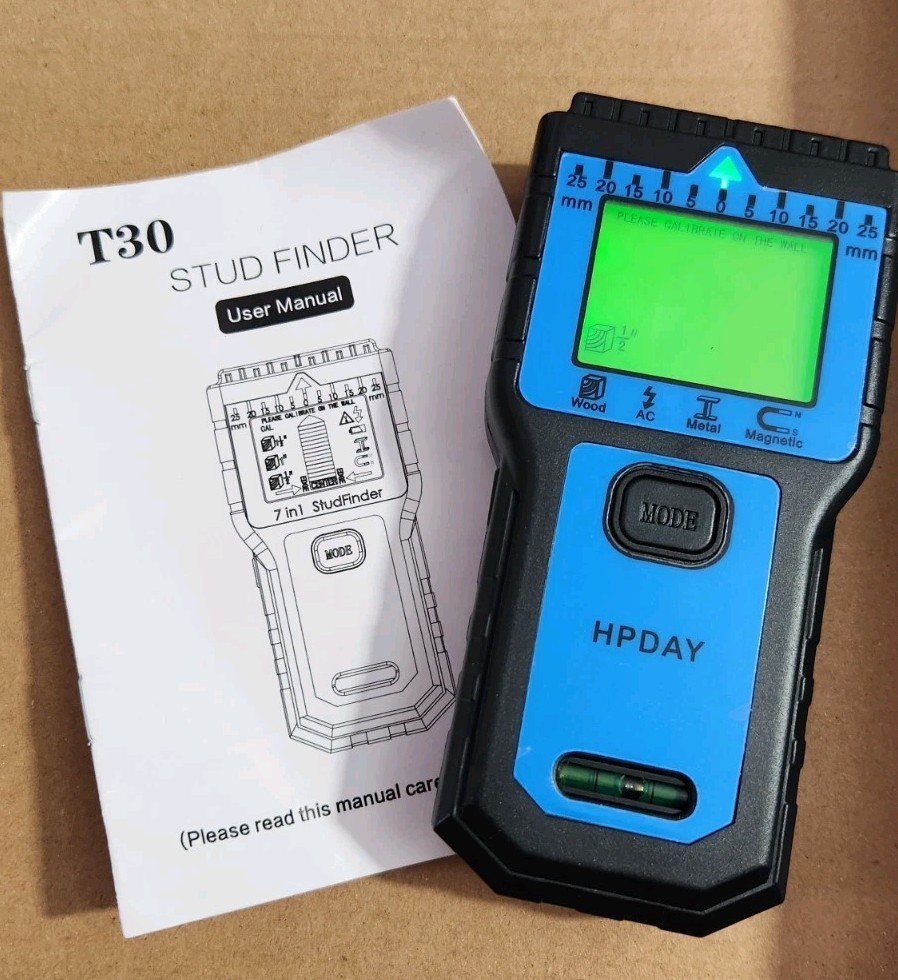 7 in 1 Stud Finder, Wall Scanner, Detector with Smart Microprocessor BLUE, T30 gallery