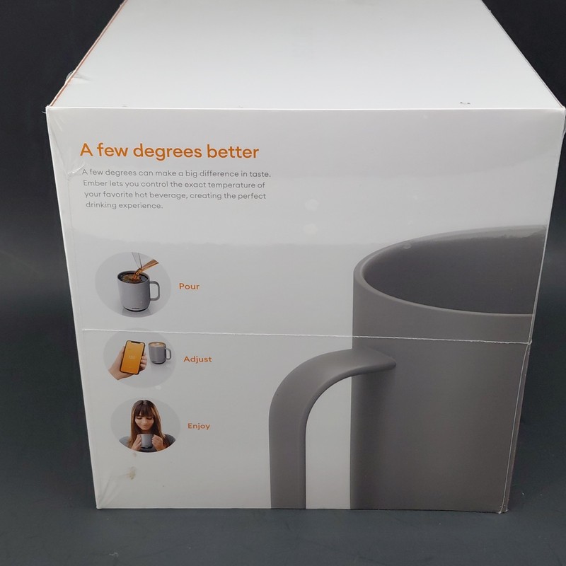 Ember Temperature Control Mug 2 Smart Cup 14 Oz Slate Grey CM191411US Sealed!! gallery