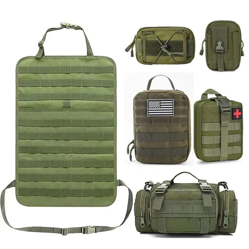 High Quality Multifunction 55*37CM 600D 6PCS In 1 Car Back Seat Tactical Hanging gallery