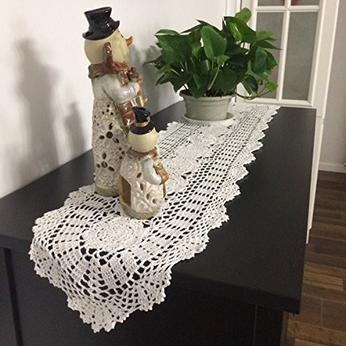 Cotton Handmade Crochet lace Table Runners Oval Tablecloth Doilies Doily Tabl... gallery