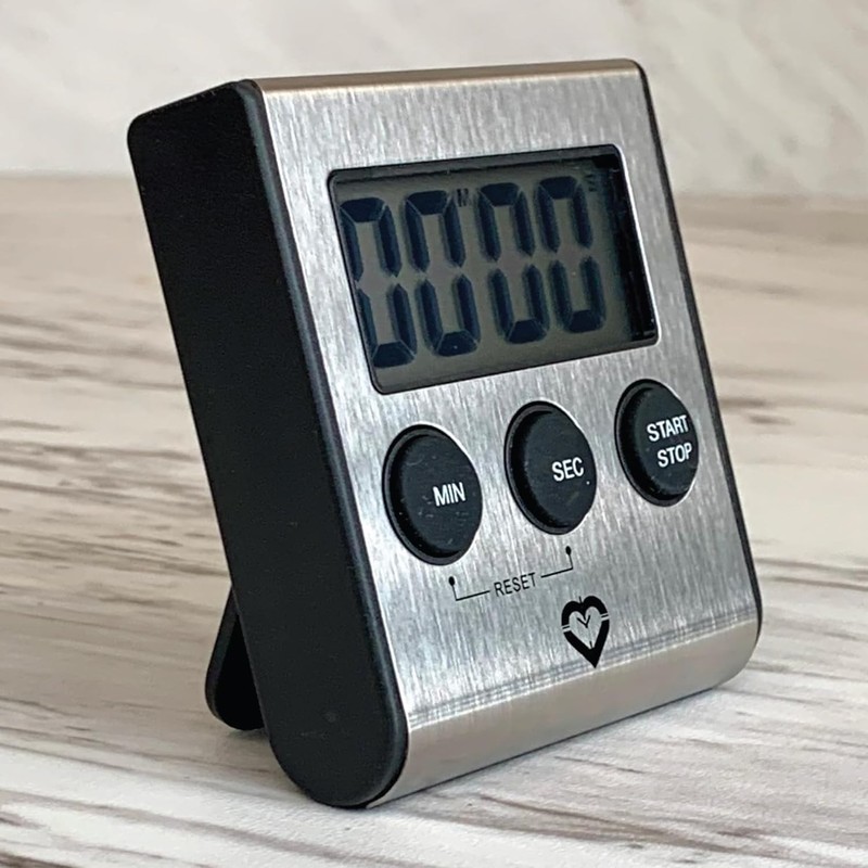 Sleek Digital Kitchen Timer: Stainless Steel, Very Easy to Steel gallery