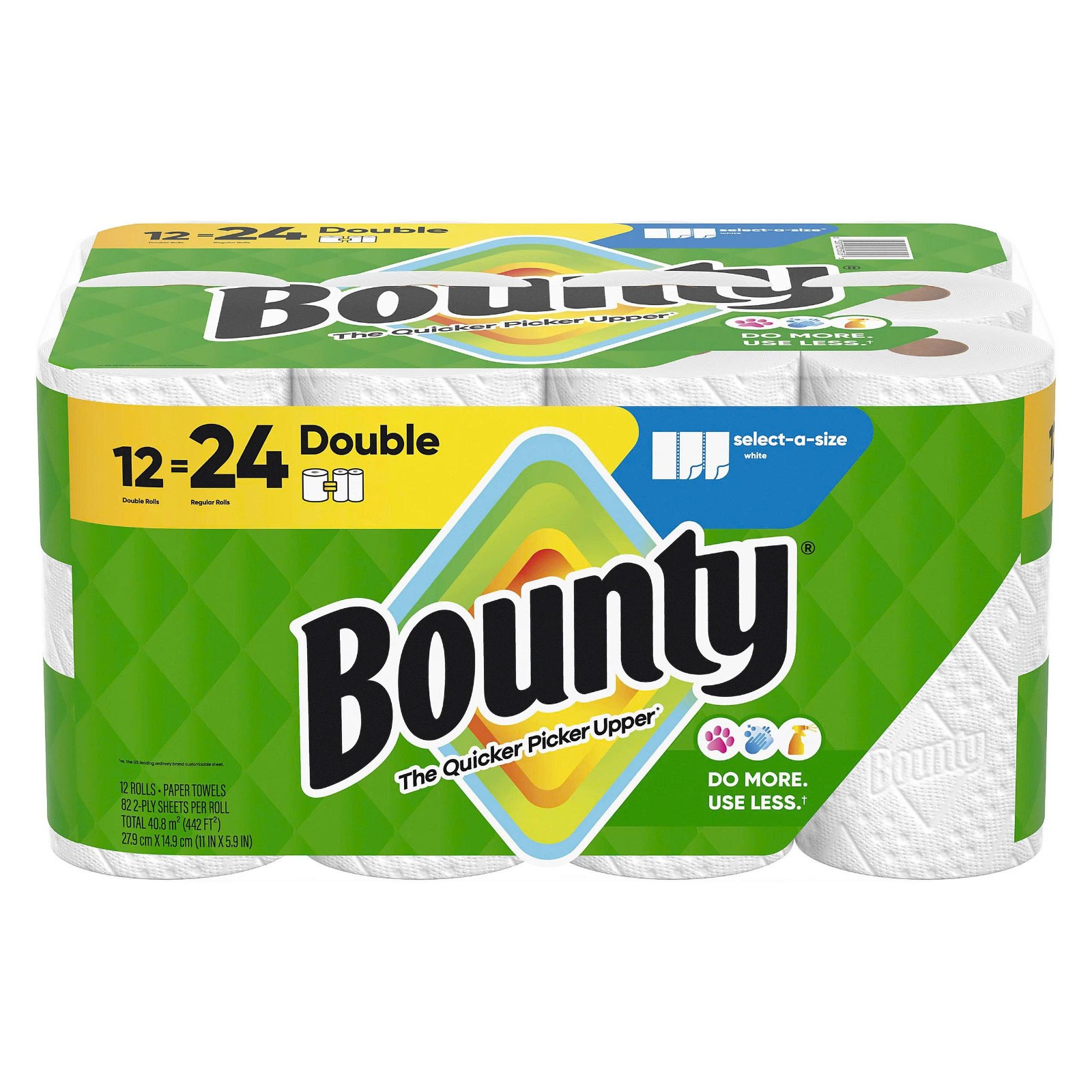 Bounty Select-A-Size Double Roll Paper Towels 12 Rolls 2-Ply 82 Sheets gallery