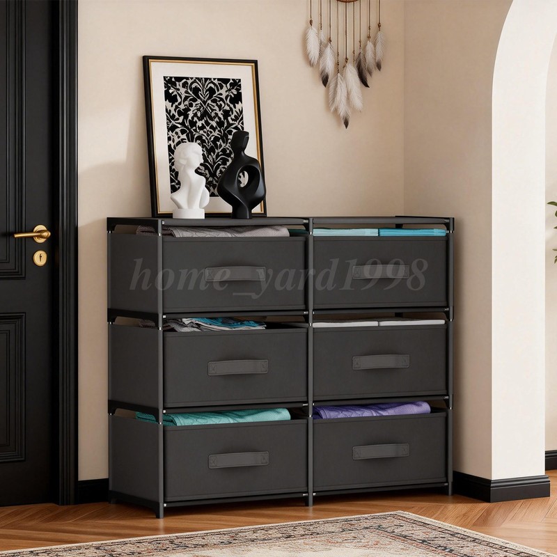 Multifunctional Fabric Storage Tower Dresser 2-9 Drawers for Home Organization gallery