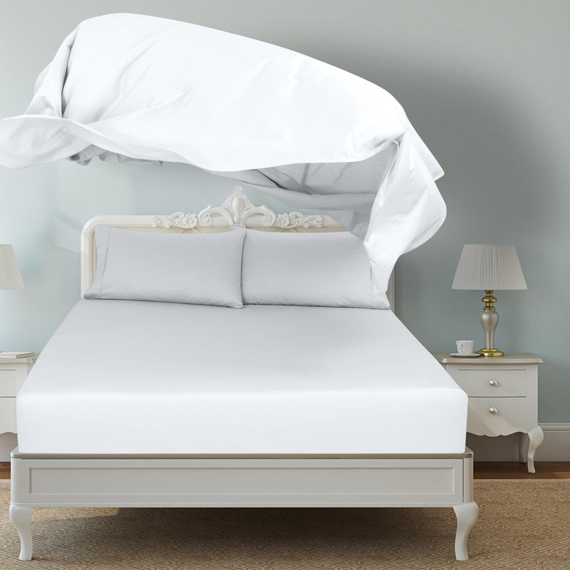 2 Pack Bulk Flat Set - Top Sheets - Soft 1800 Microfiber - & Stain Resistant ... gallery