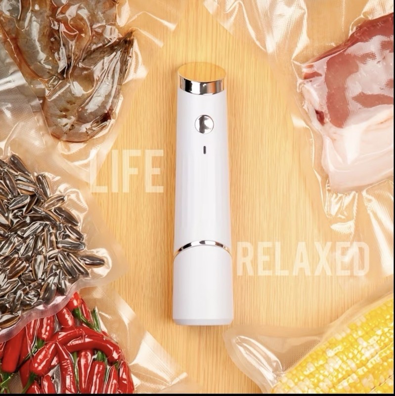 Vacuum Sealer Machine Portable USB Rechargeable Food Saver PP ABS + 10bags gallery