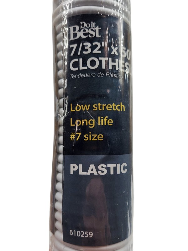 Do it Best 50 Ft. #7 Low Stretch Clothesline, 25 Lb. Working Load Limit 610259 gallery