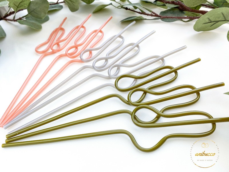 Swirly Bach Straws Bachelorette Party Favors Supplies Rose Gold, Silver, Bronze gallery