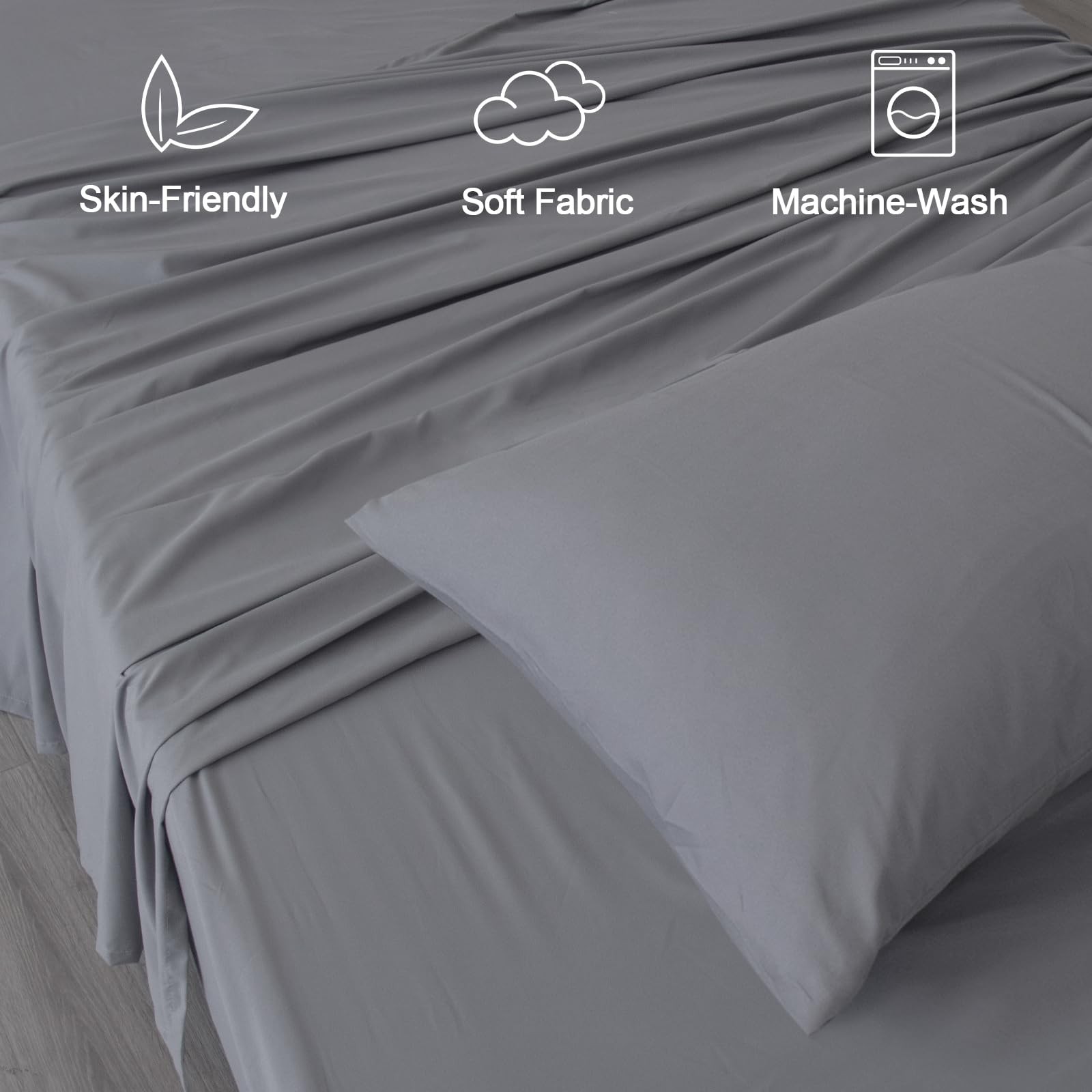 Split King Sheets Sets for Adjustable Bed, 5 Piece Bed Sheets Set Deep Pocket... gallery