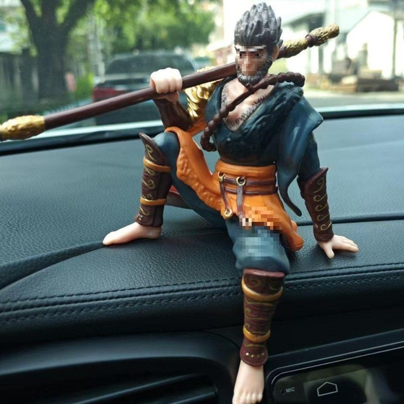 Unique Monkey King Statue Accessory Suitable for Car Dashboard & Desktop Décor gallery
