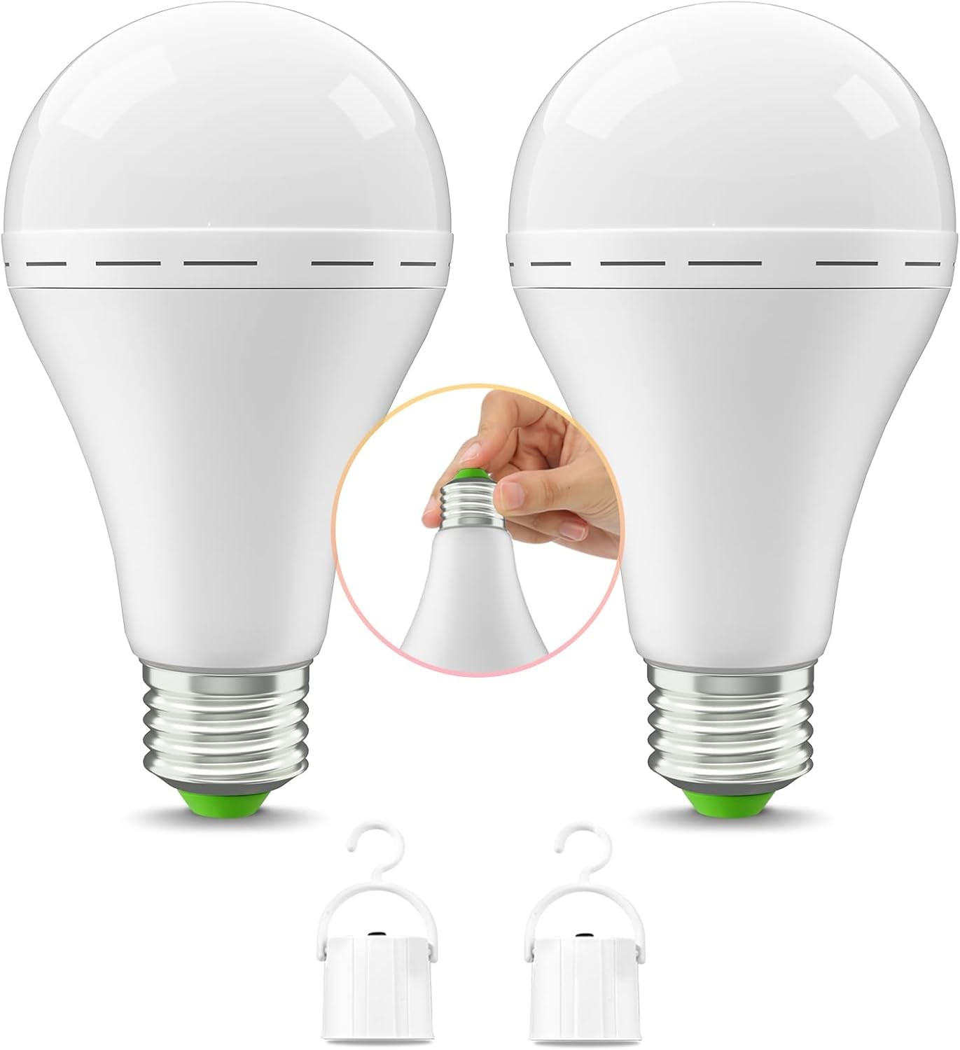 GMOX 4X Rechargeable Emergency Light Bulb 12W Equivalent 1200mAh Battery Backup gallery