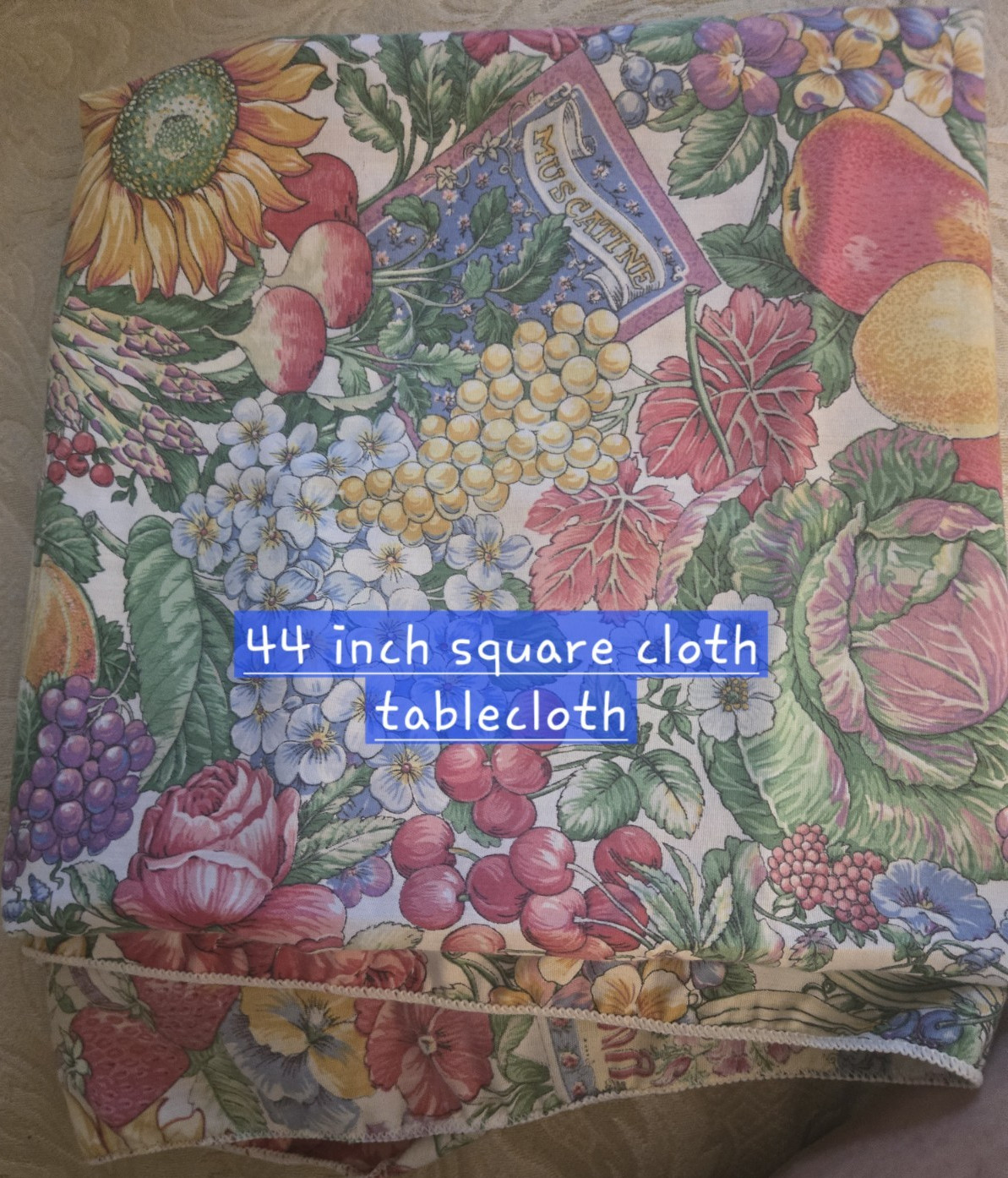 Floral & Nature Multicolor Cloth Tablecloth, Napkin & Placemat Set, Garden Theme gallery