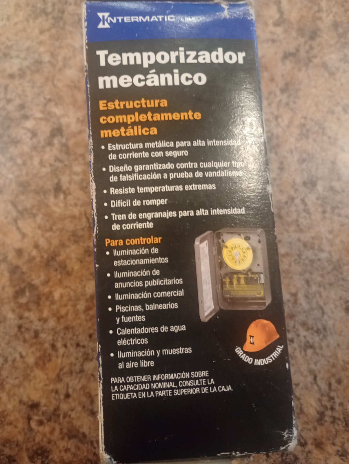 Intermatic T104R 24 Hour Mechanical Timer Switch - 208–277 VAC, DPST, Type 3R gallery