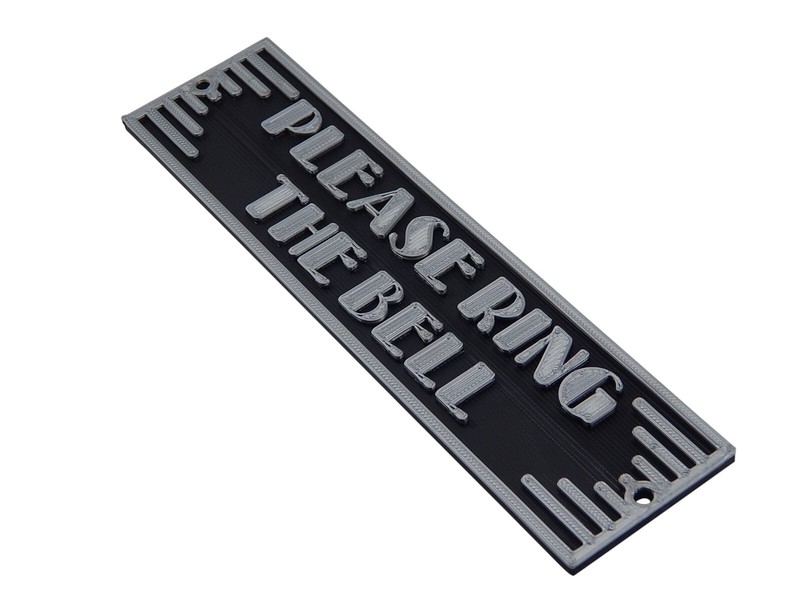 Plastic Please Ring The Bell Art Deco Style Sign Office Home Décor Wall Plaque gallery