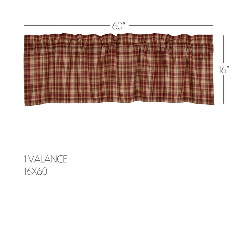 ABILENE PATCH BLOCK AND STAR VALANCE CURTAIN 20X60 ms gallery