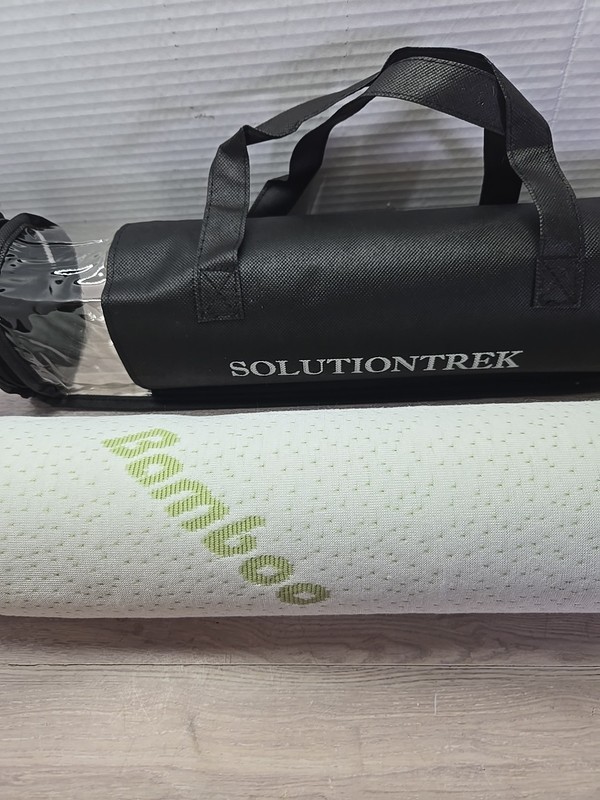 Bamboo Neck Pillow SolutionTrek Cervical Neck Pillow Cilinder With Travel Bag gallery