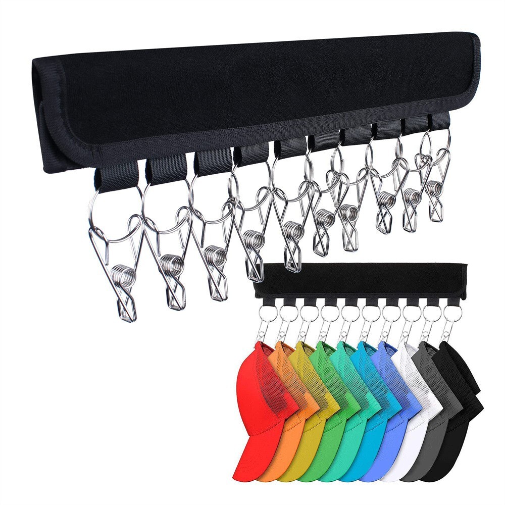 Hat Rack Organizer Baseball Holder Storage Door Cap Hanger for Closet Rod 1 PCS gallery