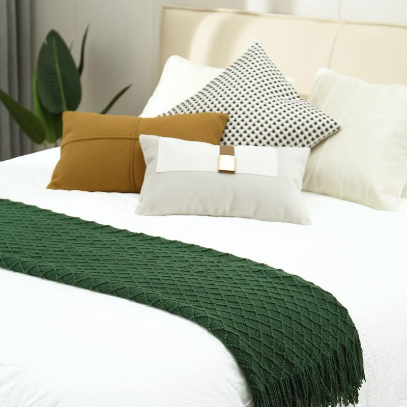CREVENT Knitted Decorative Throw Blanket for Couch Sofa Chair Bed，Soft Warm Cozy gallery