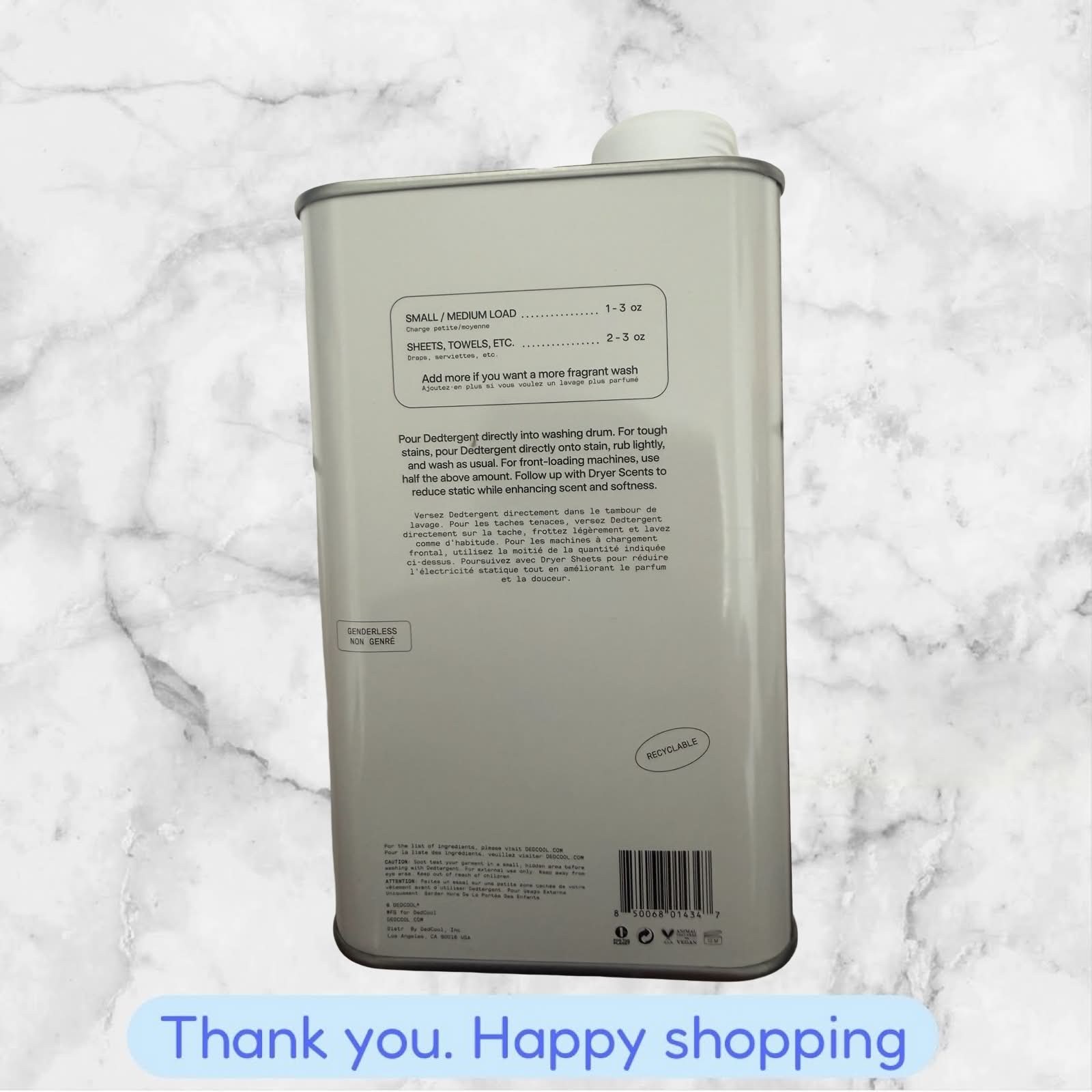 DedCool Dedtergent Milk Laundry Detergent Formula (32 oz) NEW SHIPPING gallery