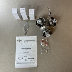 Concord 3 light turtle ceiling fan light kit Satin Nickel Silver New