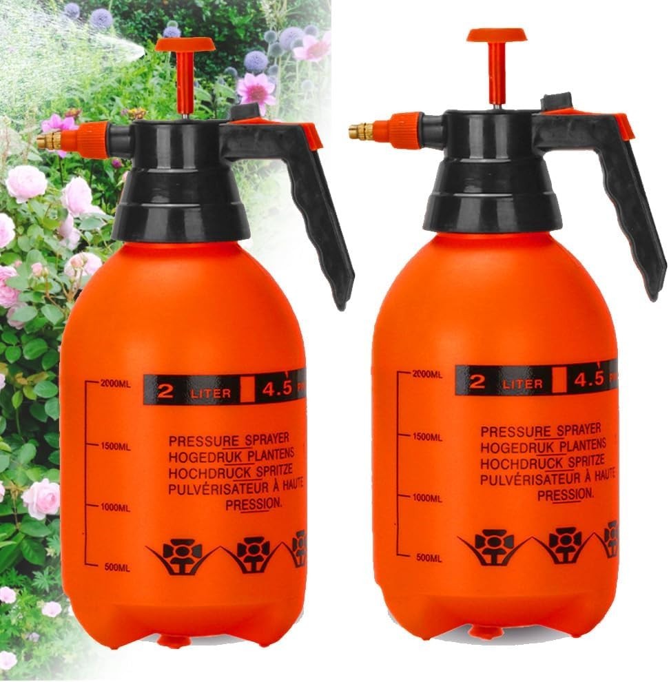 2 Pack Handheld Pump Sprayer, Garden Pressure Water Spray Bottle with Adjusta... gallery