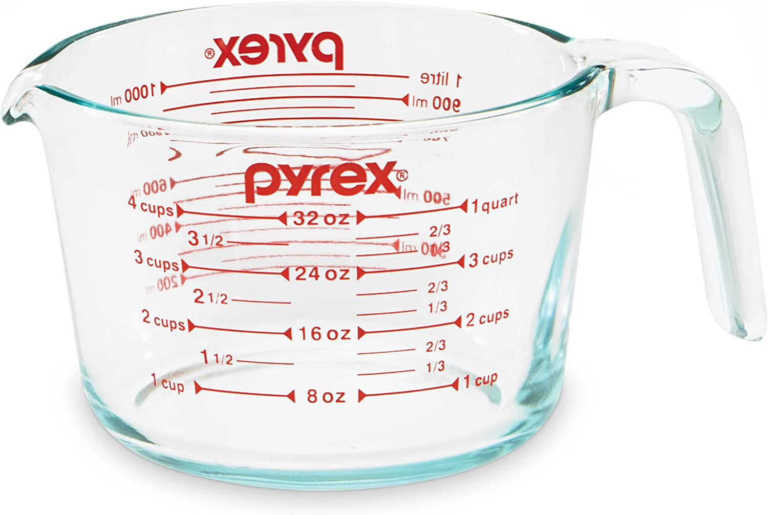 Pyrex 4-Cup Glass Measuring Cup For Baking and Cooking Dishwasher 4 gallery