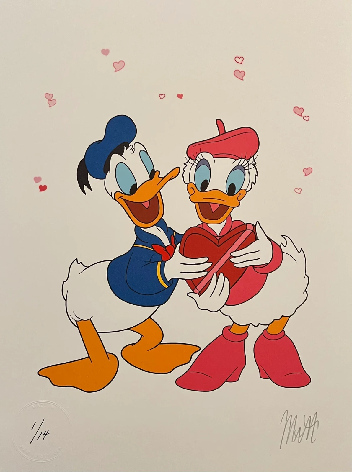 9 x 12 inch Donald & Daisy Duck | Disney | Art Print Edition of 14 gallery